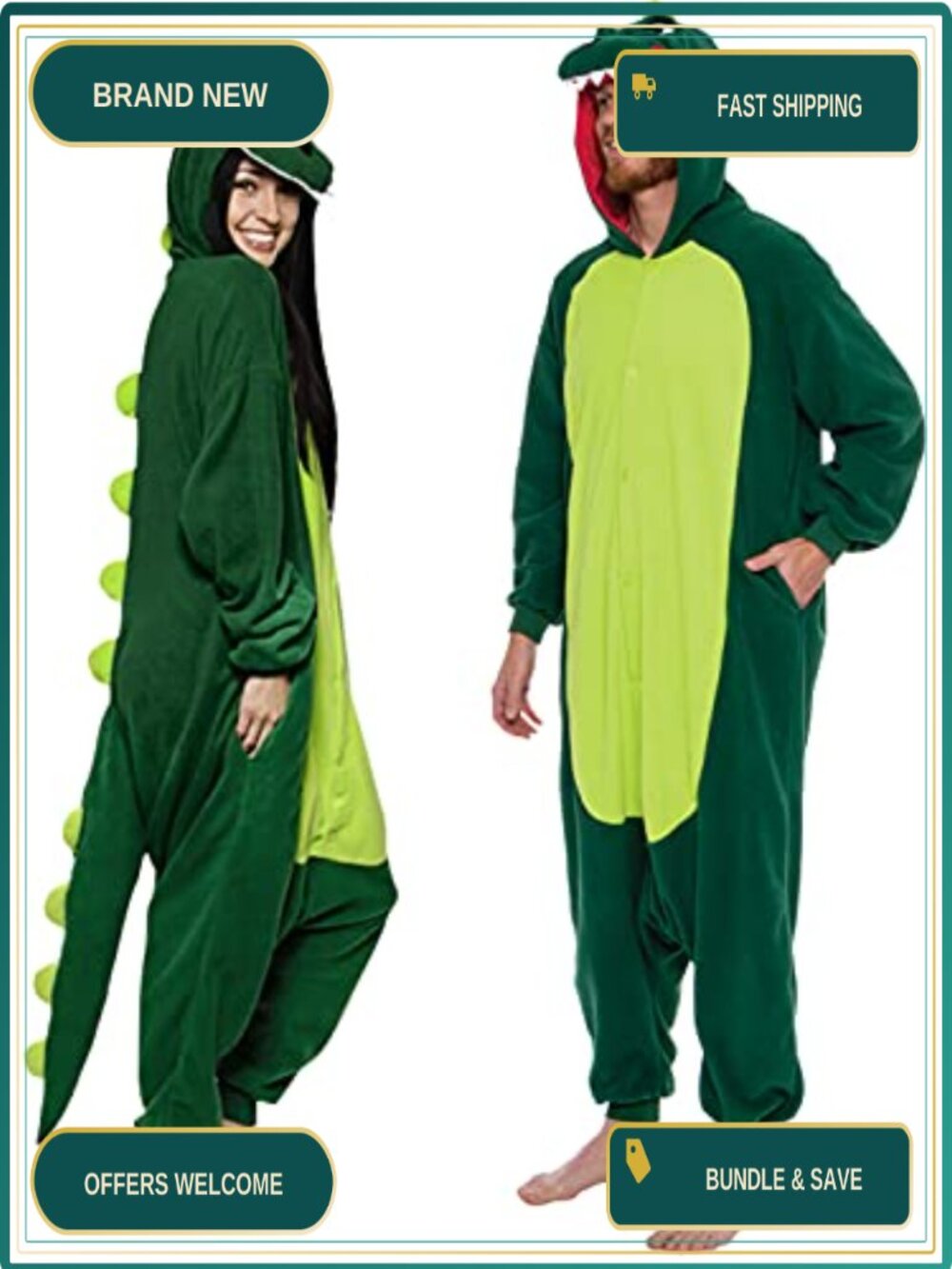 Adult Dinosaur Onesie Plush T-Rex Halloween Costume Cosplay Suit One Piece